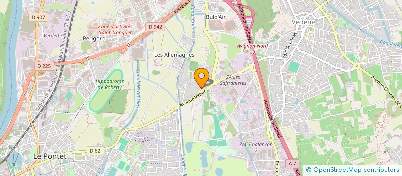localisation de l'entreprise PHELIS  VEDENE