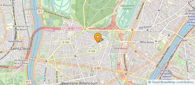 localisation de l'entreprise PHENA  BOULOGNE-BILLANCOURT