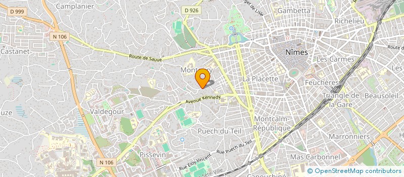 localisation de l'entreprise PHENICIENS.COM INFORMATIQUE  NIMES