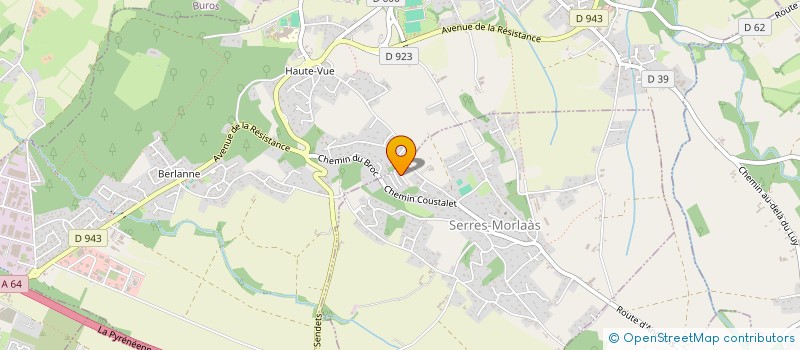 localisation de l'entreprise PHENIX 300 DPI  SERRES-MORLAAS