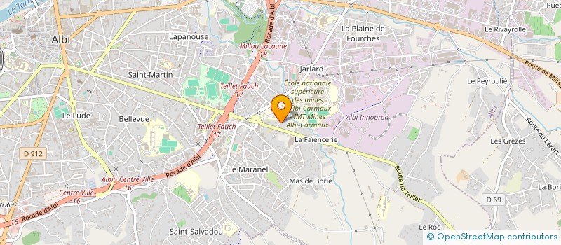 localisation de l'entreprise PHENIX 360 à ALBI