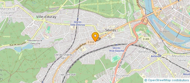 localisation de l'entreprise PHENIX à SEVRES