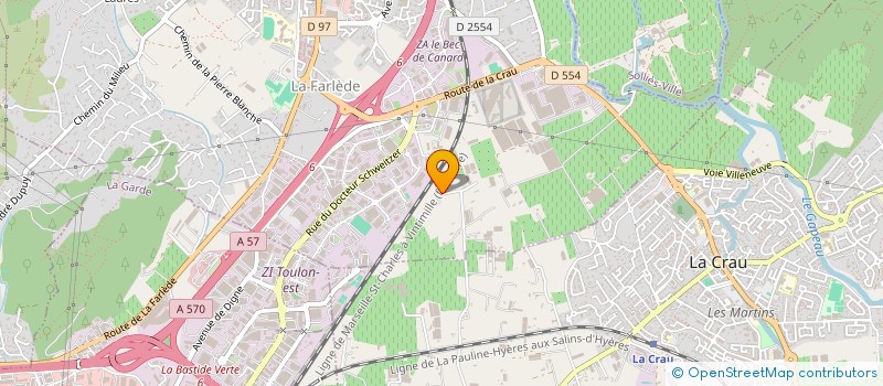 localisation de l'entreprise PHENIX  LA FARLEDE