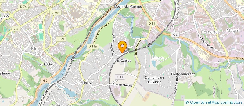 localisation de l'entreprise PHENIX  CONDAT-SUR-VIENNE