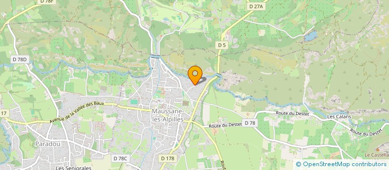 localisation de l'entreprise PHENIX  MAUSSANE-LES-ALPILLES