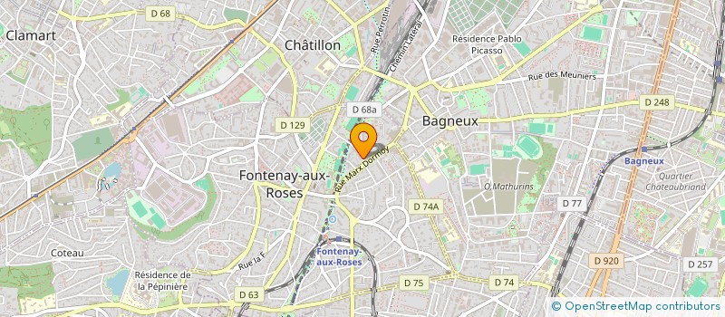 localisation de l'entreprise PHENIX à FONTENAY-AUX-ROSES