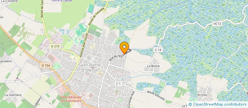 localisation de l'entreprise PHENIX  SAINT-PIERRE-D'OLERON