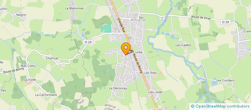 localisation de l'entreprise PHENIX  ATTIGNAT