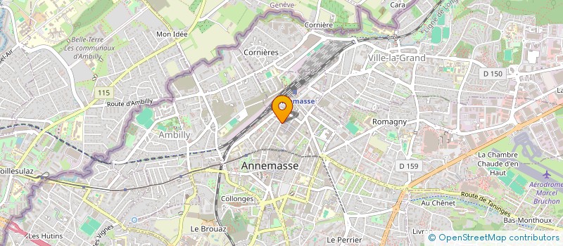 localisation de l'entreprise PHENIX à ANNEMASSE