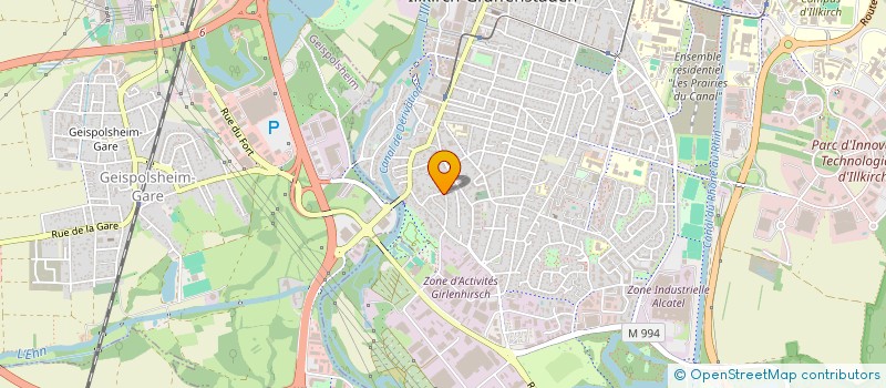 localisation de l'entreprise PHENIX  ILLKIRCH-GRAFFENSTADEN