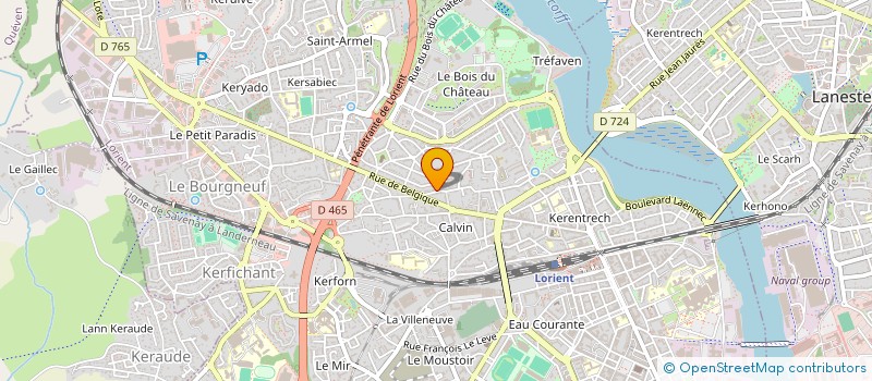 localisation de l'entreprise PHENIX  LORIENT