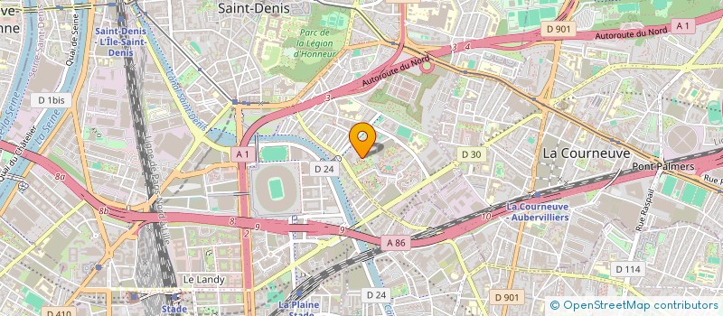 localisation de l'entreprise PHENIX 93 RECORDS  SAINT-DENIS