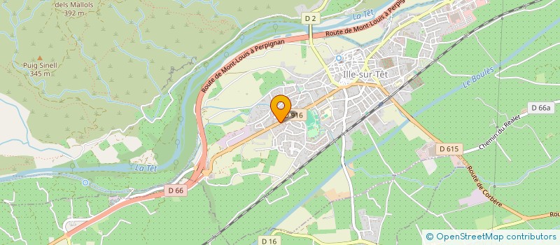 localisation de l'entreprise PHENIX  ILLE-SUR-TET