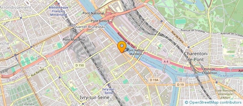 localisation de l'entreprise PHENIX à IVRY-SUR-SEINE