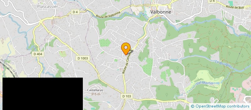 localisation de l'entreprise PHENIX à VALBONNE