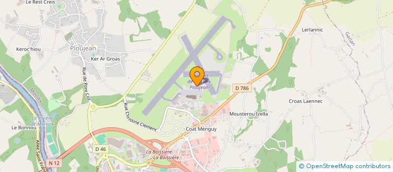 localisation de l'entreprise PHENIX AERO SERVICES à MORLAIX