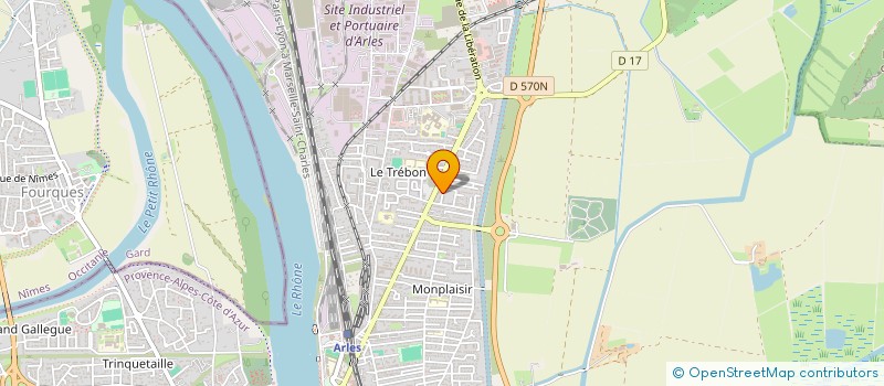localisation de l'entreprise PHENIX ALARME 13 à ARLES