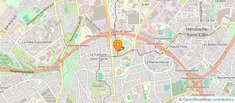 localisation de l'entreprise PHENIX ASSOCIATION CAENNAISE DES JEA à CAEN