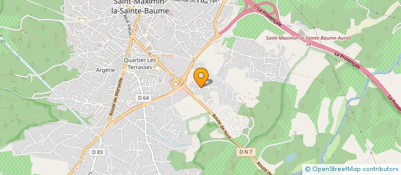 localisation de l'entreprise PHENIX AUTO CARROSSERIE à SAINT-MAXIMIN-LA-SAINTE-BAUME