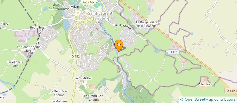 localisation de l'entreprise PHENIX COLOR à SAINT-LAURENT-SUR-SEVRE