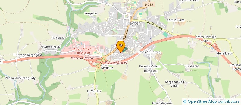 localisation de l'entreprise PHENIX DANSE  PLEYBEN