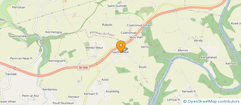 localisation de l'entreprise PHENIX DENTAL à CHATEAUNEUF-DU-FAOU