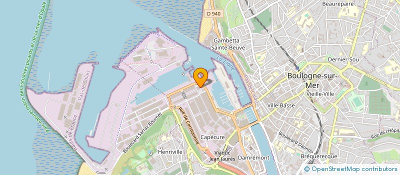 localisation de l'entreprise PHENIX DISTRIBUTION à BOULOGNE-SUR-MER