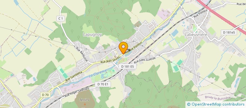 localisation de l'entreprise PHENIX ET COMPAGNIE  LABEUVRIERE