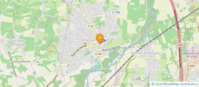 localisation de l'entreprise PHENIX ET LILOW  CHAZAY-D'AZERGUES