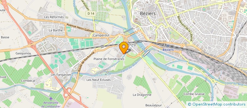 localisation de l'entreprise PHENIX EUROPE  BEZIERS
