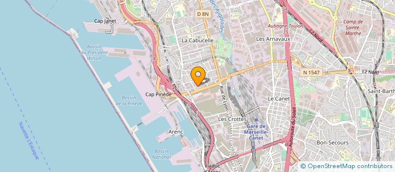 localisation de l'entreprise PHENIX FORMATION à MARSEILLE