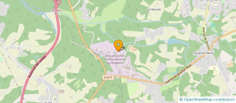 localisation de l'entreprise PHENIX IMMO  SAINT-MARTIN-DE-SEIGNANX