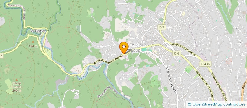 localisation de l'entreprise PHENIX INCENDIE à LA COLLE-SUR-LOUP