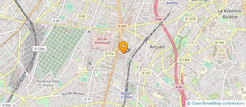 localisation de l'entreprise PHENIX INFORMATIQUE à ARCUEIL
