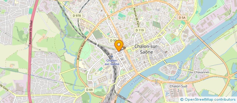 localisation de l'entreprise PHENIX INTERIM 21 à CHALON-SUR-SAONE