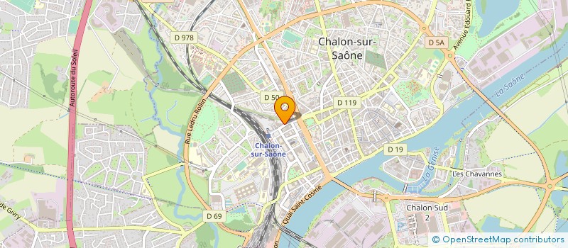 localisation de l'entreprise PHENIX INTERIM à CHALON-SUR-SAONE