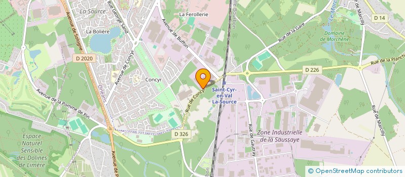 localisation de l'entreprise PHENIX LAB à ORLEANS