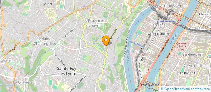 localisation de l'entreprise PHENIX LS  SAINTE-FOY-LES-LYON