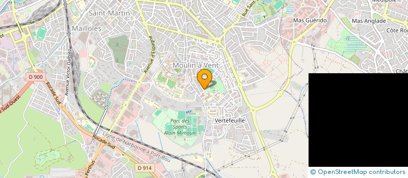 localisation de l'entreprise PHENIX PERPIGNAN BASEBALL CLUB  PERPIGNAN