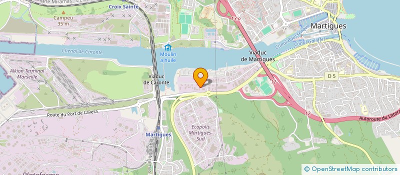 localisation de l'entreprise PHENIX .SAS. (SERVICES ASSISTANCE SECURITE) à MARTIGUES