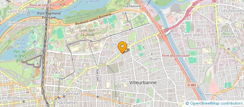 localisation de l'entreprise PHENIX SECURITE à VILLEURBANNE