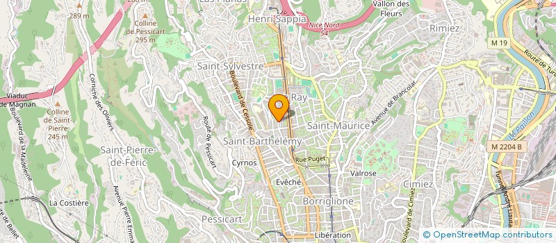 localisation de l'entreprise PHENIX SPORT à NICE