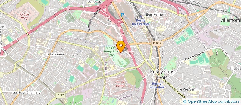 localisation de l'entreprise PHENIX WIN SOFT à ROSNY-SOUS-BOIS