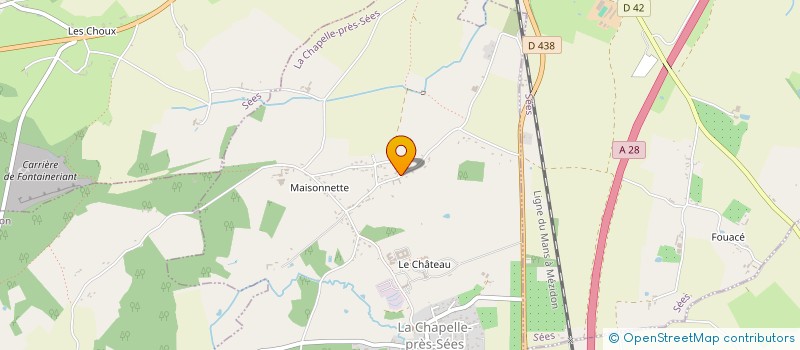 localisation de l'entreprise PHENIXCOM à LA CHAPELLE-PRES-SEES