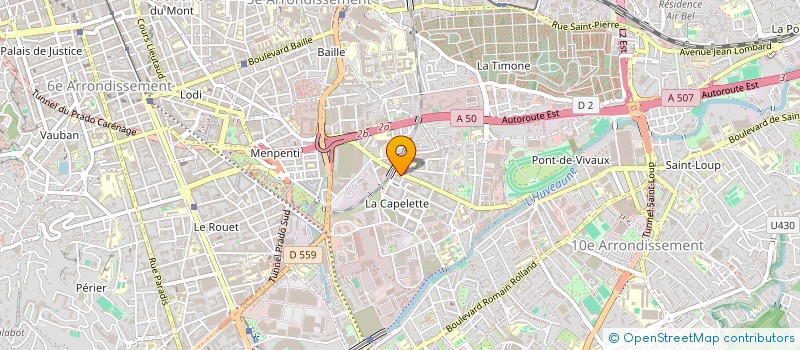 localisation de l'entreprise PHENIXIA à MARSEILLE
