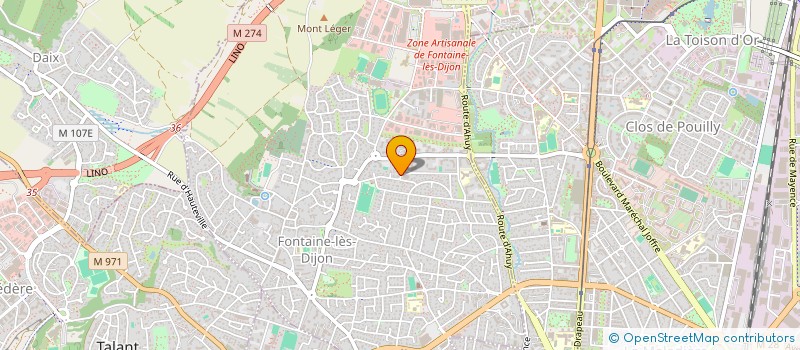 localisation de l'entreprise PHENNIX  FONTAINE-LES-DIJON