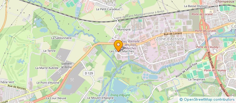 localisation de l'entreprise PHENOME ARCHITECTURES  VEZIN-LE-COQUET