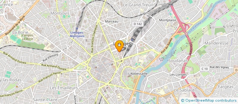 localisation de l'entreprise PHENOMENES ARTISTIQUES NON IDENTIFIES à LIMOGES