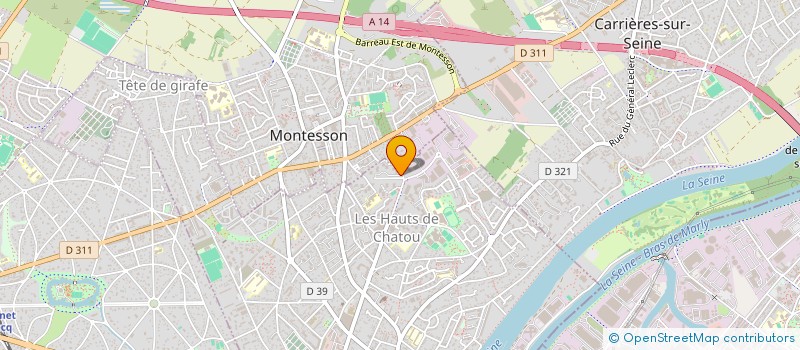 localisation de l'entreprise PHENOSCENE à CHATOU