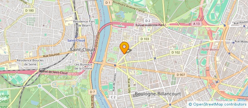 localisation de l'entreprise PHERLI à BOULOGNE-BILLANCOURT